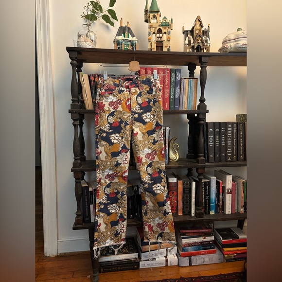 Mother The Hustler Ankle Fray Paisley Jeans 🌼 - Picture 4 of 10